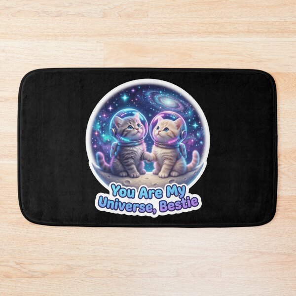 Item preview, Space Cat Besties – You Are My Universe Cute Galaxy Cats Illustration designed and sold by MartBook.