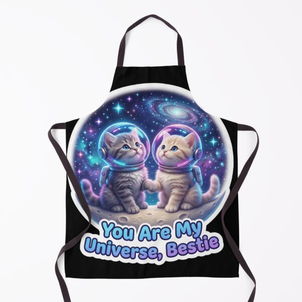 Item preview, Space Cat Besties – You Are My Universe Cute Galaxy Cats Illustration designed and sold by MartBook.