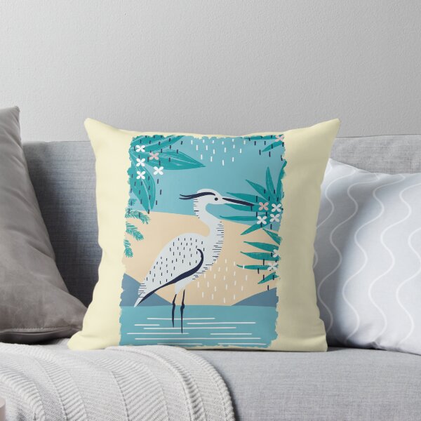 Item preview, Crane in a Tropical Swamp designed and sold by IvysCreativityHouse.