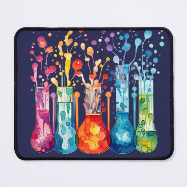 Item preview, Watercolor Science-Chemistry Five Splash Test Tubes designed and sold by GrinGalore.