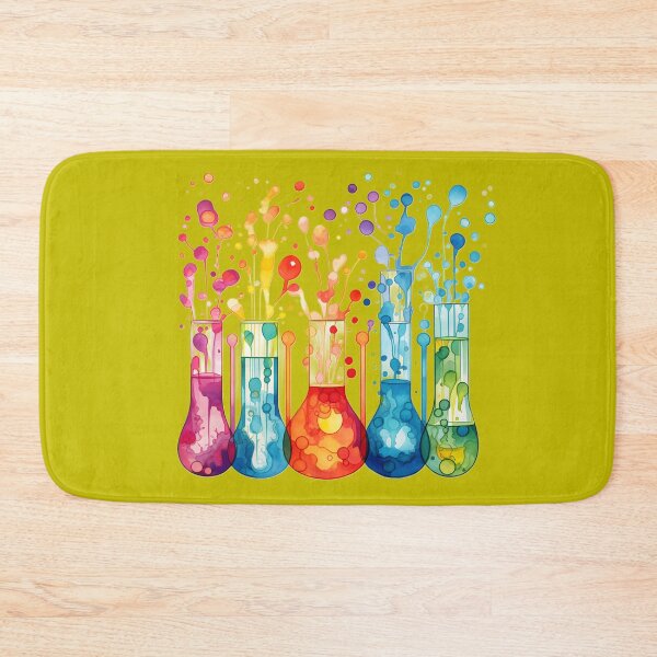 Item preview, Watercolor Science-Chemistry Five Splash Test Tubes designed and sold by GrinGalore.
