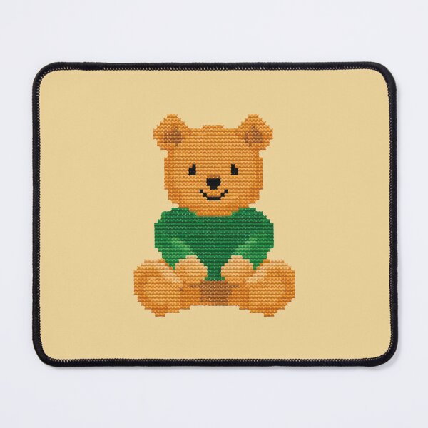 Item preview, Green Sweater Teddy - Cute Cross Stitch Bear designed and sold by Nibi Store.