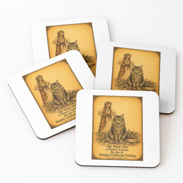 Item preview, Crone Cards — She Made Him a Flower Crown. He Ate It. Douglas Celebrated Nothing. designed and sold by Kay Mhor Studio.