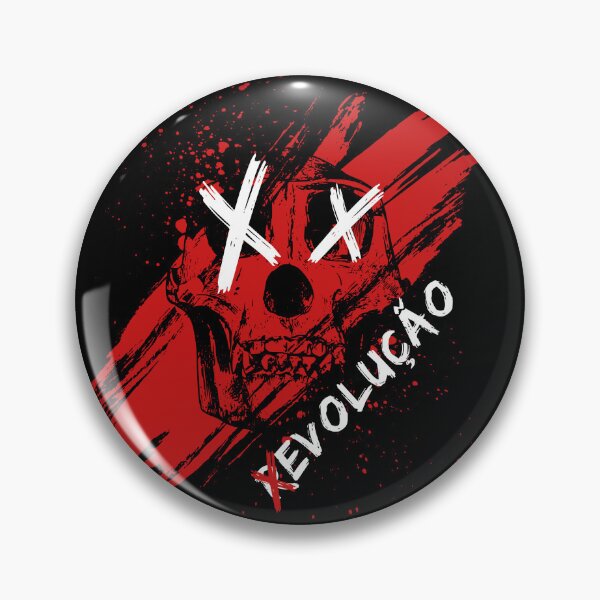 Item preview, Revolução Punk Skull - Red Grunge Streetwear Art with XX Eyes designed and sold by PrimalBeastLab.