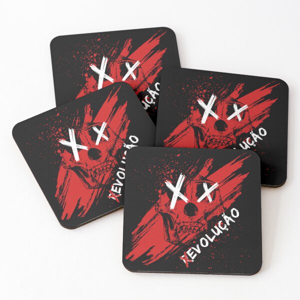 Item preview, Revolução Punk Skull - Red Grunge Streetwear Art with XX Eyes designed and sold by PrimalBeastLab.