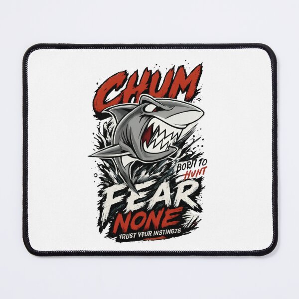 Item preview, Chum Fear None – Born to Hunt Shark Graphic designed and sold by CatLovers Studio.