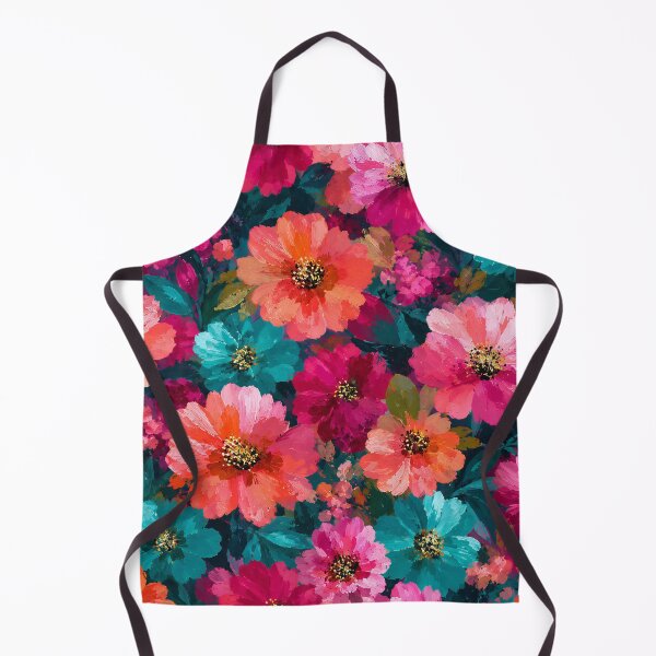 Item preview, Vibrant Floral Design in Pink and Teal designed and sold by ArtsyWishy.