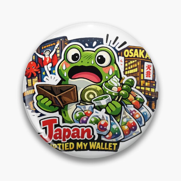 Item preview, Japan Emptied My Wallet Frog | Osaka Travel Meme Kawaii Anime Art designed and sold by kawaii animal store (in Japan).
