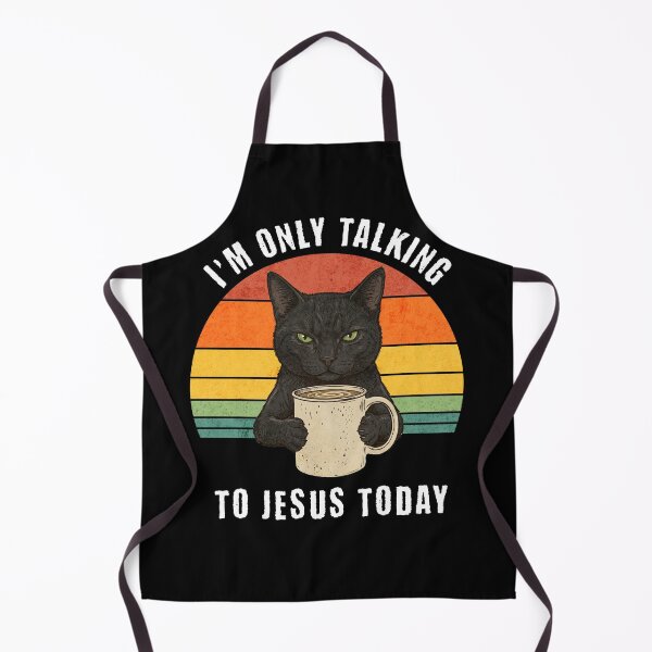 Item preview, Grumpy Black Cat Coffee Jesus Vintage Sunset designed and sold by d247.
