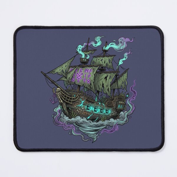 Item preview, Haunted Ghost Pirate Ship Art designed and sold by PerfectTerrible.