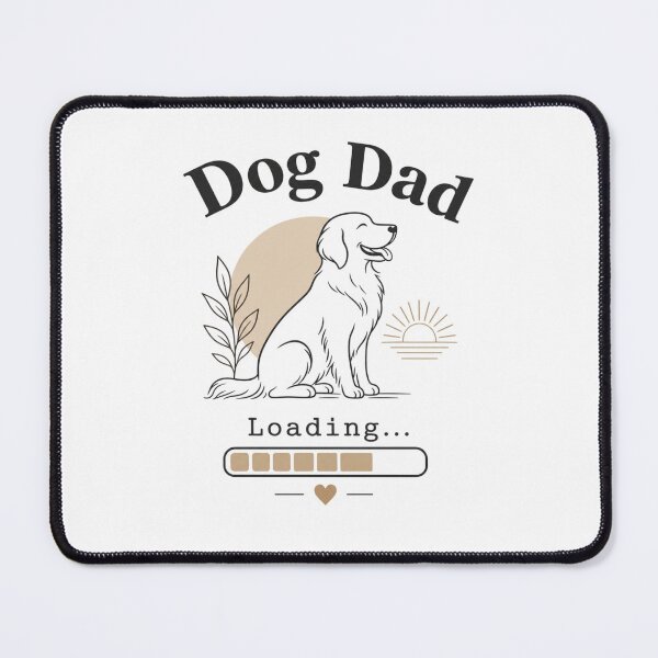 Item preview, Dog Dad Loading Kawaii Minimalist T-Shirt | Golden Retriever Line Art designed and sold by Ashley critters.