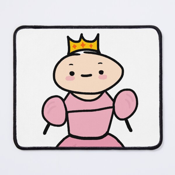 Item preview, Cute Silly Princess in Pink Dress Illustration designed and sold by BitDoodle.