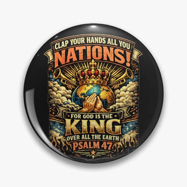 Item preview, Psalm 47 | King Over All the Earth | Christian Crown & Kingdom Design designed and sold by Dexters Inspiring Creations.