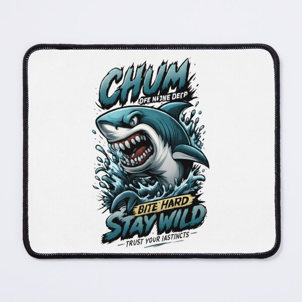 Item preview, Chum Bite Hard Stay Wild Shark Vintage designed and sold by CatLovers Studio.