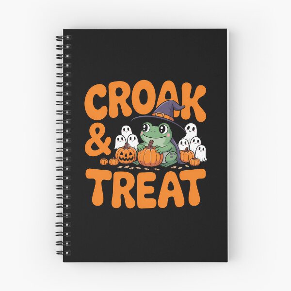Item preview, Croak and Treat Cute Halloween Frog Witch Pumpkin designed and sold by Raw Tigers.