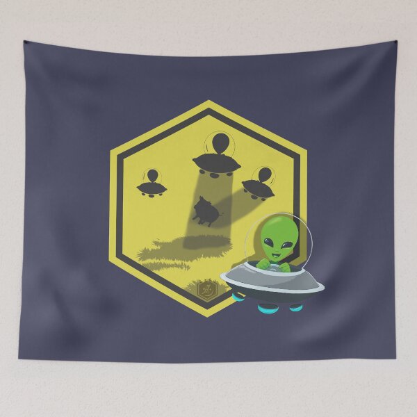 Item preview, Funny Alien Crossing designed and sold by Riverhollow.