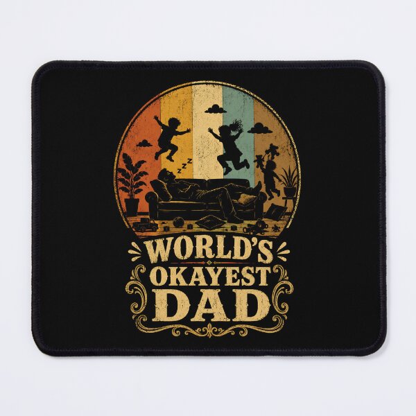 Item preview, Okayest Dad – Funny Vintage Parenting Humor Relaxation Design designed and sold by Taans-Creation.