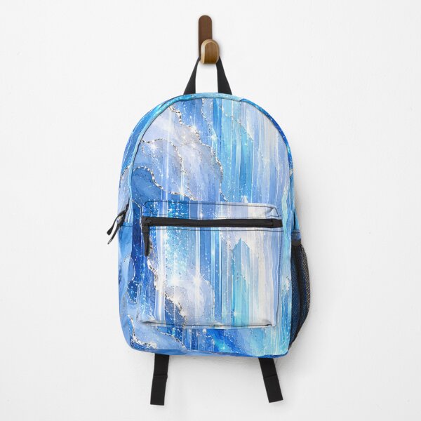 Item preview, Crystal Cathedral of Light | Icy Blue Fantasy Abstract Art designed and sold by astersgraphics.