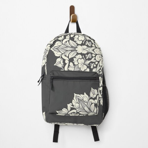 Item preview, Floral mandala white on grey designed and sold by In-Spirit24.
