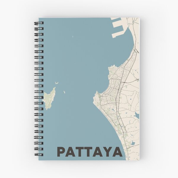 Item preview, Pattaya Map designed and sold by MapsNerd.