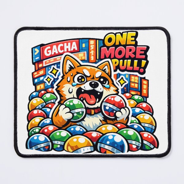 Item preview, Shiba Inu Gacha Addiction – One More Pull Japan Meme Aesthetic designed and sold by kawaii animal store (in Japan).