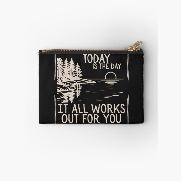 Item preview, Today is the day it all works out for you - lake sunset line drawing - optimistic designed and sold by LAJdesigns.