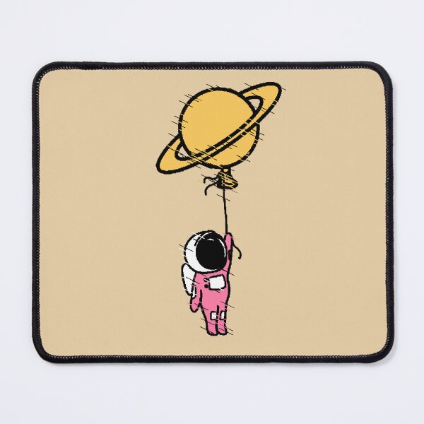 Item preview, Pink Astronaut Saturn Yellow Glitch Space Gift Science designed and sold by AstronautMerch.