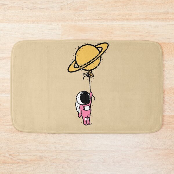 Item preview, Pink Astronaut Saturn Yellow Glitch Space Gift Science designed and sold by AstronautMerch.