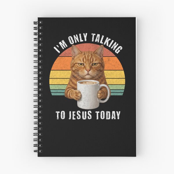 Item preview, I'm Only Talking To Jesus Today Cat Coffee designed and sold by d247.