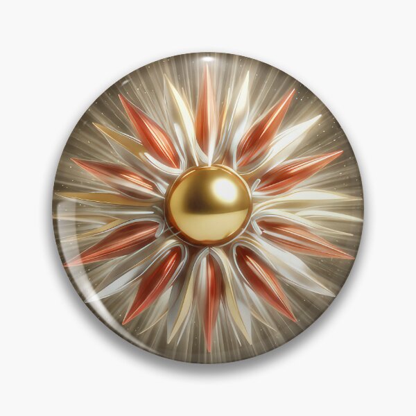 Item preview, 3D Metallic Copper Gold Sunburst Starburst designed and sold by CustomHDman.