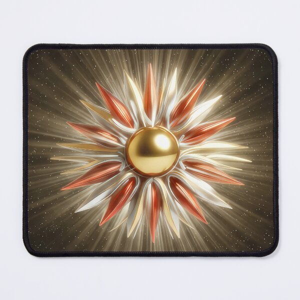 Item preview, 3D Metallic Copper Gold Sunburst Starburst designed and sold by CustomHDman.