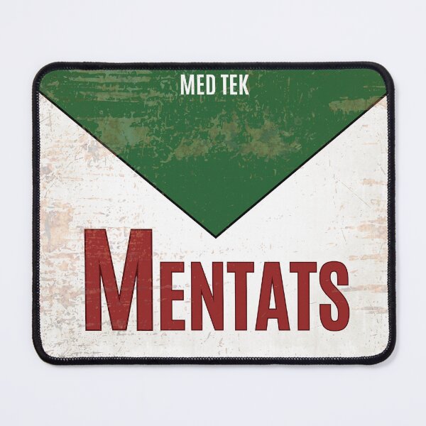 Item preview, Mentats Vintage Pharmaceutical Label | Retro Sci-Fi Medicine Poster | Post-Apocalyptic Collectible Design designed and sold by RustRelics.