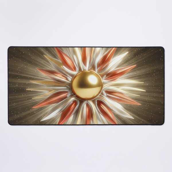 Item preview, 3D Metallic Copper Gold Sunburst Starburst designed and sold by CustomHDman.