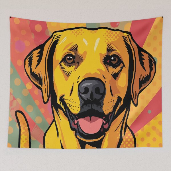 Item preview, Pop Art Yellow Lab designed and sold by AbstractAnom.