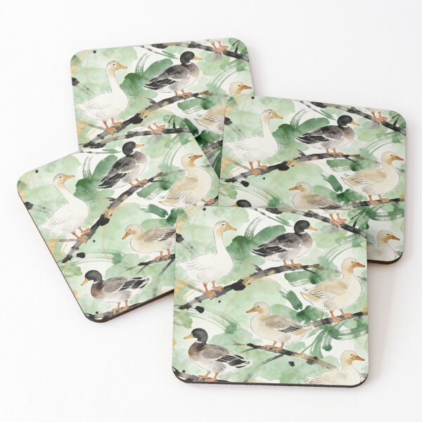 Item preview, Luxury Gold Foil Duck Pattern designed and sold by Thewissal.