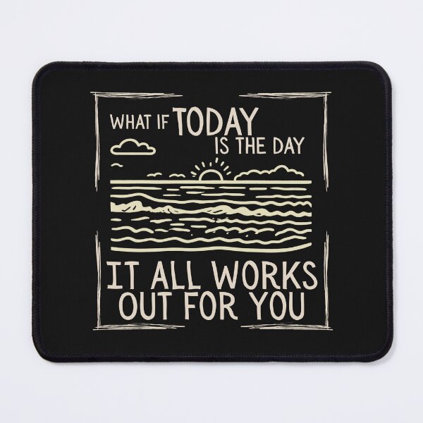 Item preview, What if today is the day it all works out for you - ocean drawing - optimistic gift designed and sold by LAJdesigns.