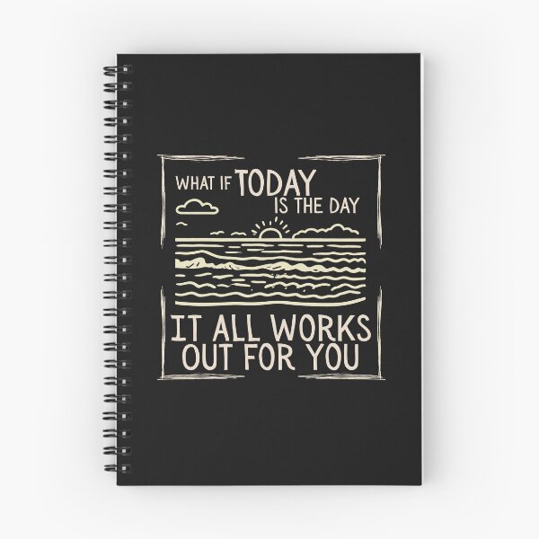 Item preview, What if today is the day it all works out for you - ocean drawing - optimistic gift designed and sold by LAJdesigns.