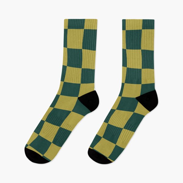 Item preview, Green & brass checkered  designed and sold by Mint + Midnight.