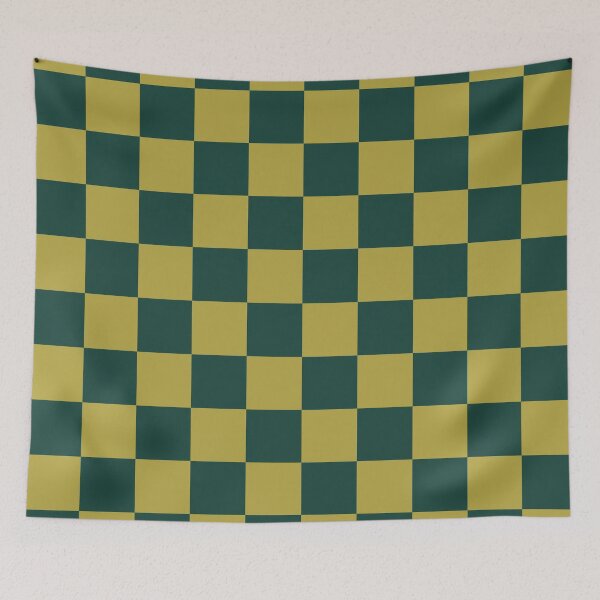 Item preview, Green & brass checkered  designed and sold by Mint + Midnight.