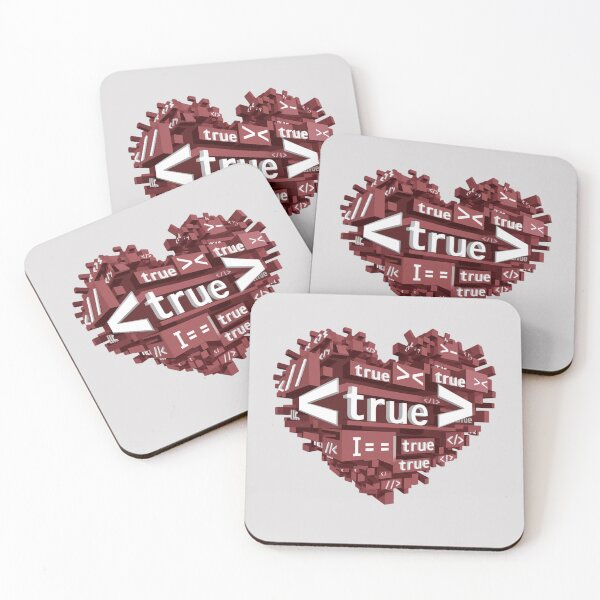 Item preview, a red heart consisting of code designed and sold by 123ks.