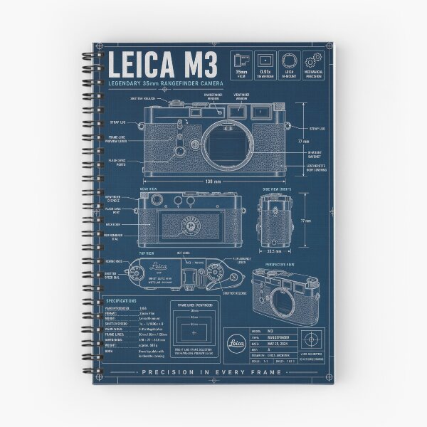 Item preview, Póster con el plano de la Leica M3 designed and sold by aloefx.