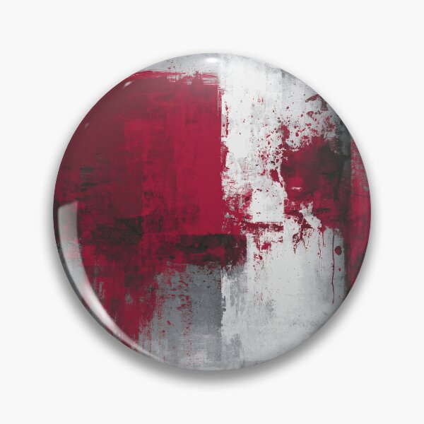 Item preview, Red Gray Geometric Abstract Expressionism - Textured Red Palette No.7 designed and sold by SlowRegardArt.