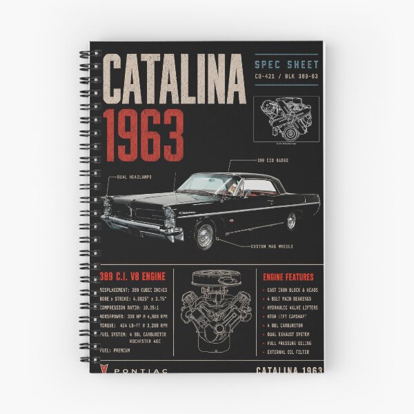 Item preview, 1963 Catalina 389 Trophy V8 Technical Spec Blueprint designed and sold by EdGraphy.