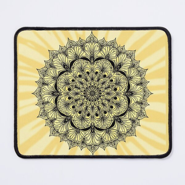 Item preview, Mandala on batik yellow designed and sold by In-Spirit24.