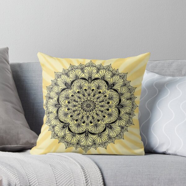 Item preview, Mandala on batik yellow designed and sold by In-Spirit24.