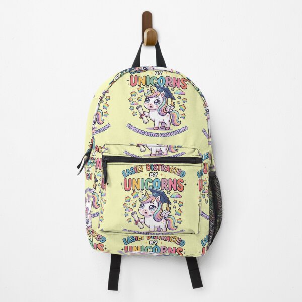 Item preview, Funny Easily Distracted By Unicorns Retro Graduation Unicorn Rainbow Student Gift designed and sold by Im-Ara.