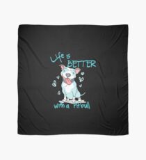 Funny Pitbull Mom Gift Life is Better With a Pitbull Scarf
