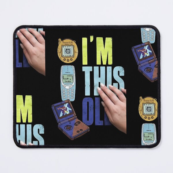 Item preview, I'm This Old Retro 90s Nostalgia | Funny Tamagotchi and Nokia 3310 | Millennium Gamer Graphic designed and sold by SergioMiklos.