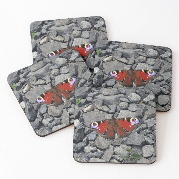 Item preview, Red and grey stone texture with butterfly designed and sold by mariya-ivanova.