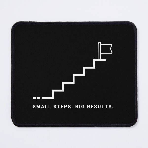 Item preview, Small Steps Big Results Minimalist Staircase Motivation Design designed and sold by Lynn Creates.
